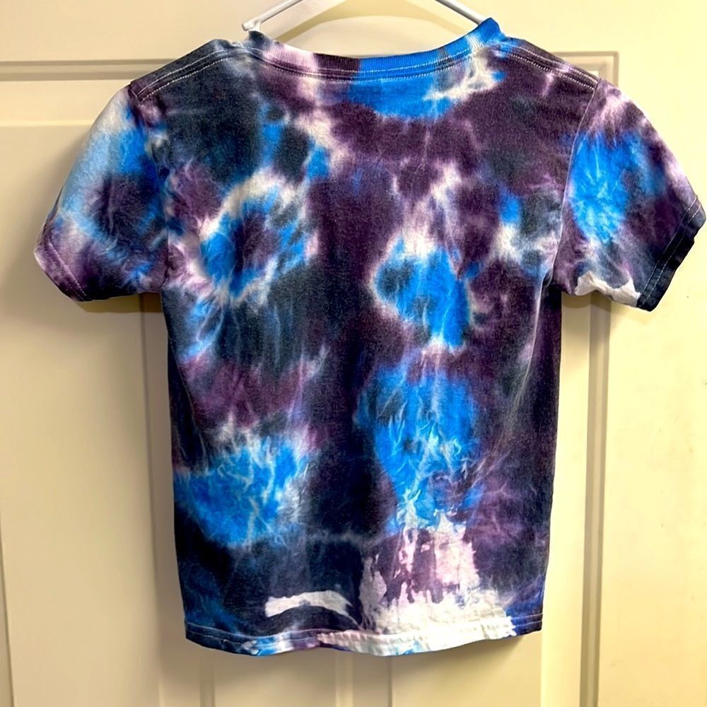 Matching Family Vacation Blue, Purple and White Starburst Tie Dye T-shirts (Mixe - Picture 11 of 11